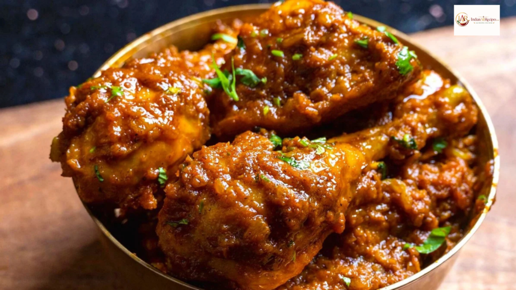 Authentic Indian chicken curry with rich spicy gravy served in a bowl, restaurant style dish